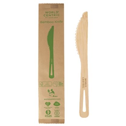 Bamboo Cutlery, Knife, Paper, Natural, 750/Carton1