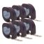 LetraTag Plastic Label Tape Cassette, 0.5" x 13 ft, Black on Clear, 6/Pack1