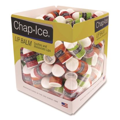 Lip Balm, Cherry/Kiwi/Orange Flavors, 1" Tube, 100/Box1