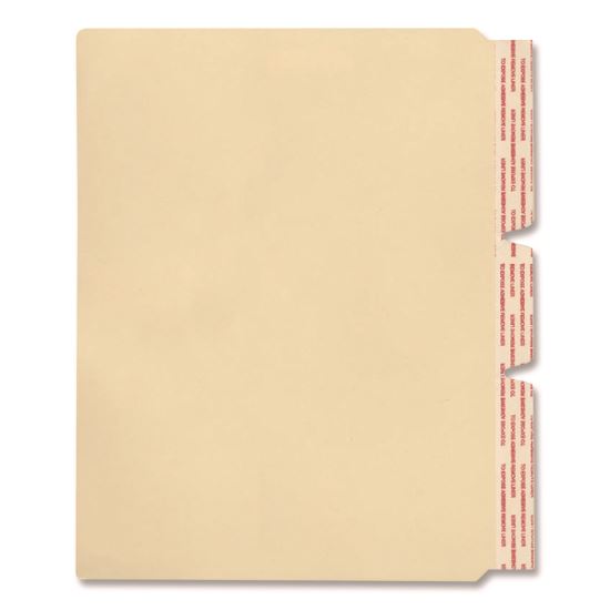 Standard Side-Flap Classification Folder Dividers, Letter Size, Manila, 100/Box1