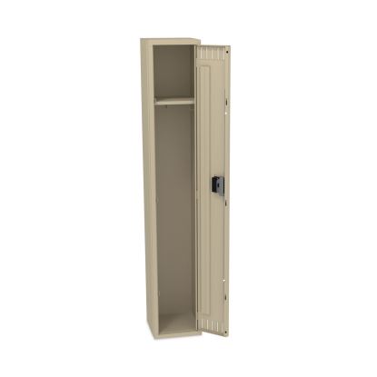 Single-Tier Locker, One Locker with Hat Shelf, 12w x 12d x 72h, Sand1