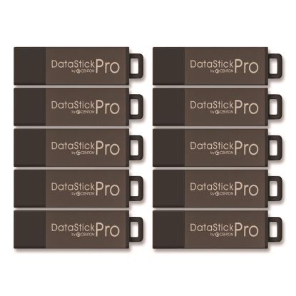 DataStick Pro USB 2.0 Type A Flash Drive, 32 GB, Gray, 10/Pack1