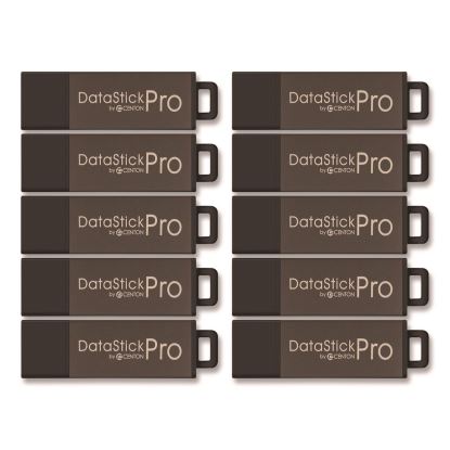 DataStick Pro USB 2.0 Type A Flash Drive, 16 GB, Gray, 10/Pack1