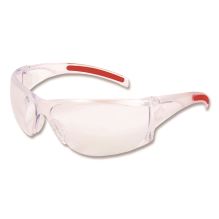 Hulk HK1 Series Safety Glasses, Anti-Fog, Clear/Red Plastic Frame, Clear Plastic Lens1