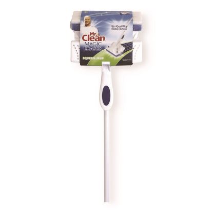 Magic Eraser Squeeze Mop, Blue/White Magic Eraser Sponge Head, 54.7" White Handle1