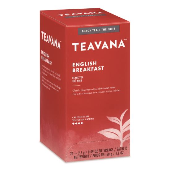 Teavana Tea Bags, English Breakfast, 0.09 oz, 24/Box1