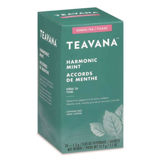 Teavana Tea Bags, Harmonic Mint Decaf, 0.05 oz, 24/Box1