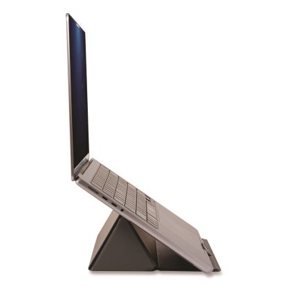 Foldio Laptop and Tablet Stand, +30 Tilt, 9.5" x 14.5" x 3", Black, Supports 7 lb1