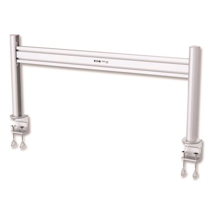 Slat Rail with Posts for Slat Wall System for 32" TVs, 8.1w x 5.7d x 5.51h, Silver, Supports 33 lb1