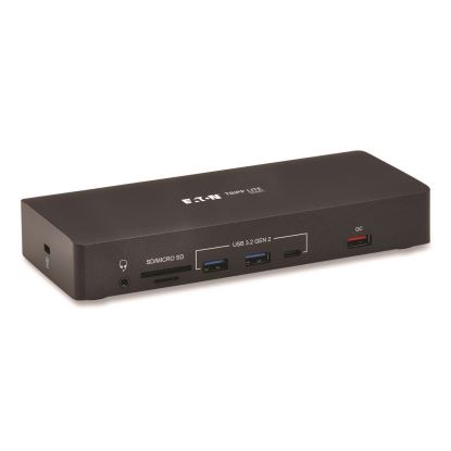 Triple Display USB-C Dock, Displayport/HDMI/RJ45/USB/VGA, Black1