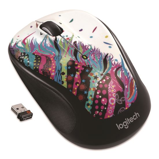 M325 Wireless Mouse, 2.4 GHz Frequency/30 ft Wireless Range, Left/Right Hand Use, Celebrate1