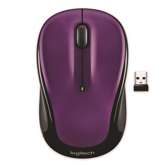 M325S Wireless Mouse, 2.4 GHz Frequency, 32.8 ft Wireless Range, Left/Right Hand Use, Violet1