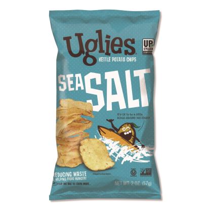 Kettle Potato Chips, Sea Salt, 2 oz Bags, 24/Carton1