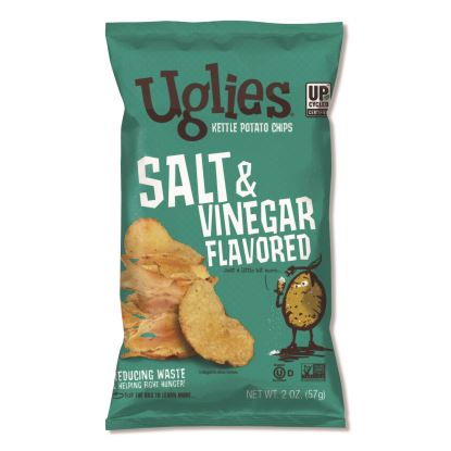 Kettle Potato Chips, Salt and Vinegar, 2 oz Bags, 24/Carton1