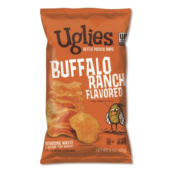 Kettle Potato Chips, Buffalo Ranch, 2 oz Bags, 24/Carton1