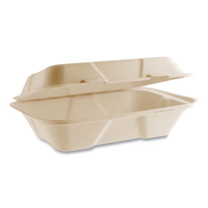 Nourish Molded Fiber Takeout Containers, Compostable, 6.1 x 9 x 2.9, Natural, Sugarcane, 200/Carton1