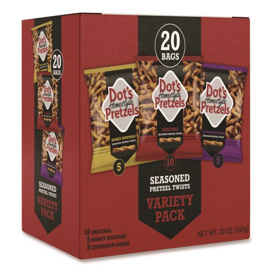 Variety Pack, Assorted Flavors, 1 oz Bag, 20/Box1