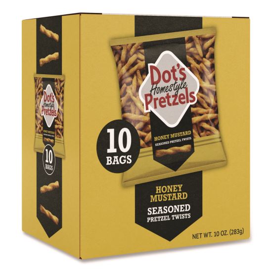 Honey Mustard Pretzels, 1 oz Bag, 10/Box1