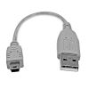 StarTech.com USB2HABM6IN USB cable USB 2.0 5.98" (0.152 m) USB A Mini-USB B Gray1