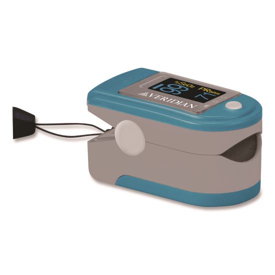 Fingertip Pulse Oximeter, Blue/Gray1