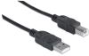 Manhattan 333382 USB cable USB 2.0 118.1" (3 m) USB A USB B Black2