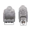 Manhattan 333405 USB cable USB 2.0 70.9" (1.8 m) USB A USB B Silver3