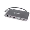 Manhattan 152808 laptop dock/port replicator Wired USB 3.2 Gen 1 (3.1 Gen 1) Type-C Silver1