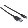 Manhattan 353373 USB cable USB 3.2 Gen 2 (3.1 Gen 2) 39.4" (1 m) USB A USB C Black2