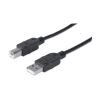 Manhattan 337779 USB cable USB 2.0 196.9" (5 m) USB A USB B Black1