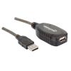 Manhattan 151573 USB cable USB 2.0 393.7" (10 m) USB A Black2