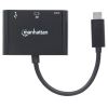 Manhattan 152037 laptop dock/port replicator Black4