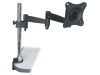 Monoprice 6421 monitor mount / stand 23" Desk Black, Chrome1