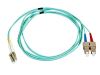 Monoprice 6391 InfiniBand/fibre optic cable 78.7" (2 m) LC SC OFNR Aqua color, Blue1