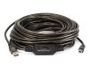 Monoprice 7643 USB cable USB 2.0 590.6" (15 m) USB A USB B Black1