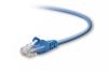 Belkin Cat5e, 2ft, 1 x RJ-45, 1 x RJ-45, Blue networking cable 23.6" (0.6 m)1