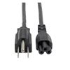 Tripp Lite P013-003 power cable Black 35.8" (0.91 m) NEMA 5-15P C5 coupler1