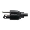 Tripp Lite P024-18N-13A-2R power cable Black 18.1" (0.46 m) NEMA 5-15P 2 x NEMA 5-15R7