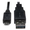 Tripp Lite UR050-006 USB cable USB 2.0 72" (1.83 m) USB A Micro-USB B Black1