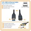 Tripp Lite U326-003-BK USB cable USB 3.2 Gen 1 (3.1 Gen 1) 35.8" (0.91 m) USB A Micro-USB B Black2