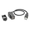 Tripp Lite U024-001-KPA-BK USB cable USB 2.0 11.8" (0.3 m) DisplayPort USB A Black1