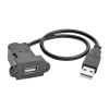 Tripp Lite U024-001-KPA-BK USB cable USB 2.0 11.8" (0.3 m) DisplayPort USB A Black2