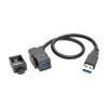 Tripp Lite U324-001-KPA-BK USB cable USB 3.2 Gen 1 (3.1 Gen 1) 11.8" (0.3 m) USB A Black1