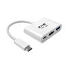 Tripp Lite U444-06N-HU-C laptop dock/port replicator USB 3.2 Gen 1 (3.1 Gen 1) Type-C White1