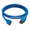 Tripp Lite U326-003 USB cable USB 3.2 Gen 1 (3.1 Gen 1) 35.8" (0.91 m) USB A Micro-USB B Blue1