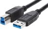 Targus 1m USB 3.0 USB cable USB 3.2 Gen 1 (3.1 Gen 1) 39.4" (1 m) USB A USB B Black3