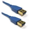 Weltron USB3.0 2m USB cable USB 3.2 Gen 1 (3.1 Gen 1) 78.7" (2 m) USB A Blue1