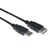 Weltron 90-USB-AAEX-01 USB cable USB 2.0 12.2" (0.31 m) USB A Black1