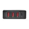 Tripp Lite U280-004-WS3C1 mobile device charger Universal Black, Red AC Indoor4