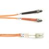 Black Box ST/LC, 50/125, 3m InfiniBand/fibre optic cable 118.1" (3 m) Orange1