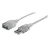 Manhattan 336314 USB cable USB 2.0 70.9" (1.8 m) USB A Silver1